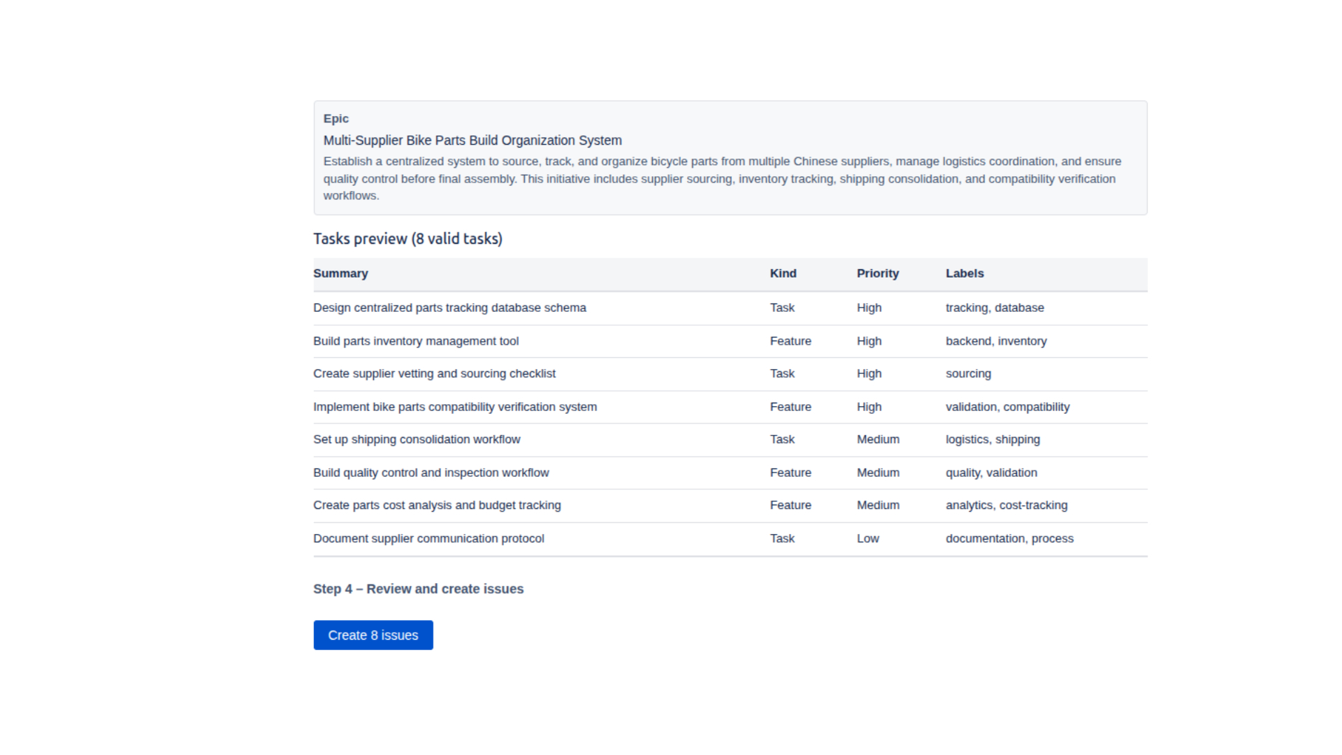 Creator Step 3: Task verification & generation